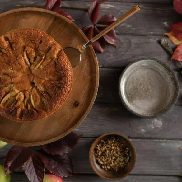 Gâteau aux pommes et spéculoos